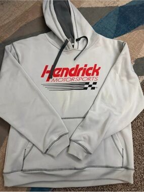 Hendrick Motorsports Light Gray Crewneck Hoodie